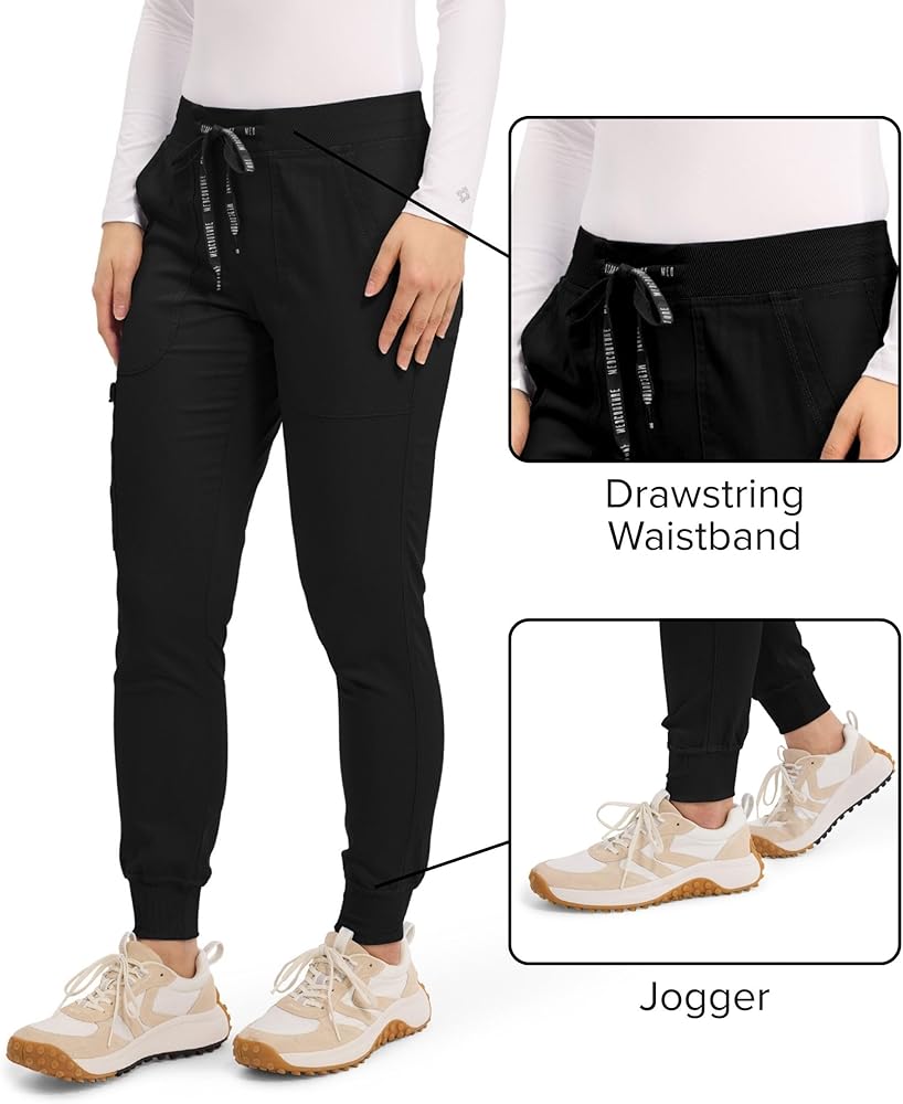 Amazon.com: Med Couture Scrub Pants for Women Cargo Jogger